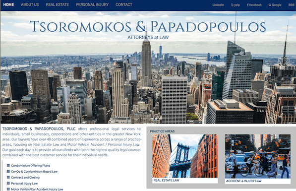 rebranding and web site design for Attorneys in private practice in NYC